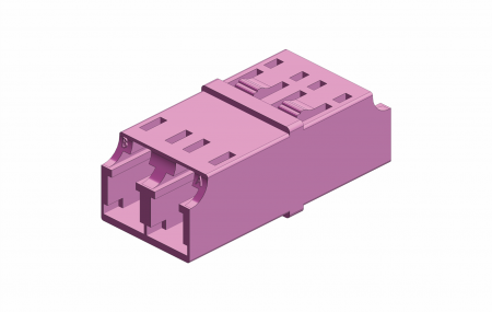 LC Duplex w/Shutter - SM/MM LC adaptor w/Shutter - Duplex